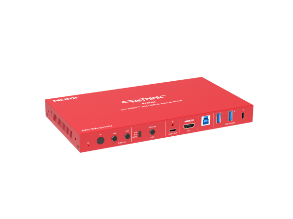 ReThink 2x1 HDMI Switch with USB-C Charging